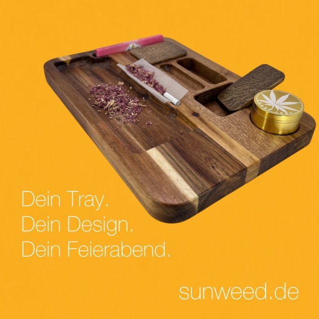 Ein Rolling-Tray nach deinen Vorstellungen?
Kein Problem! Jetzt auf sunweed.de