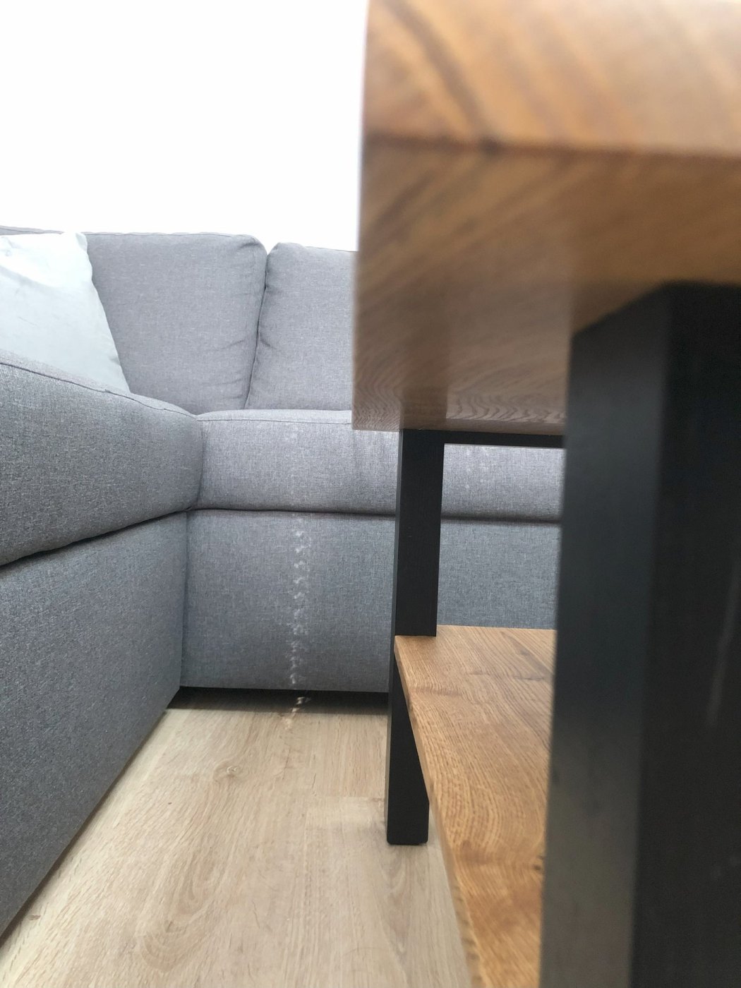 Couch-Tisch Eiche Massiv – Bild 3