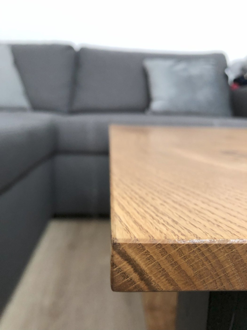 Couch-Tisch Eiche Massiv – Bild 4