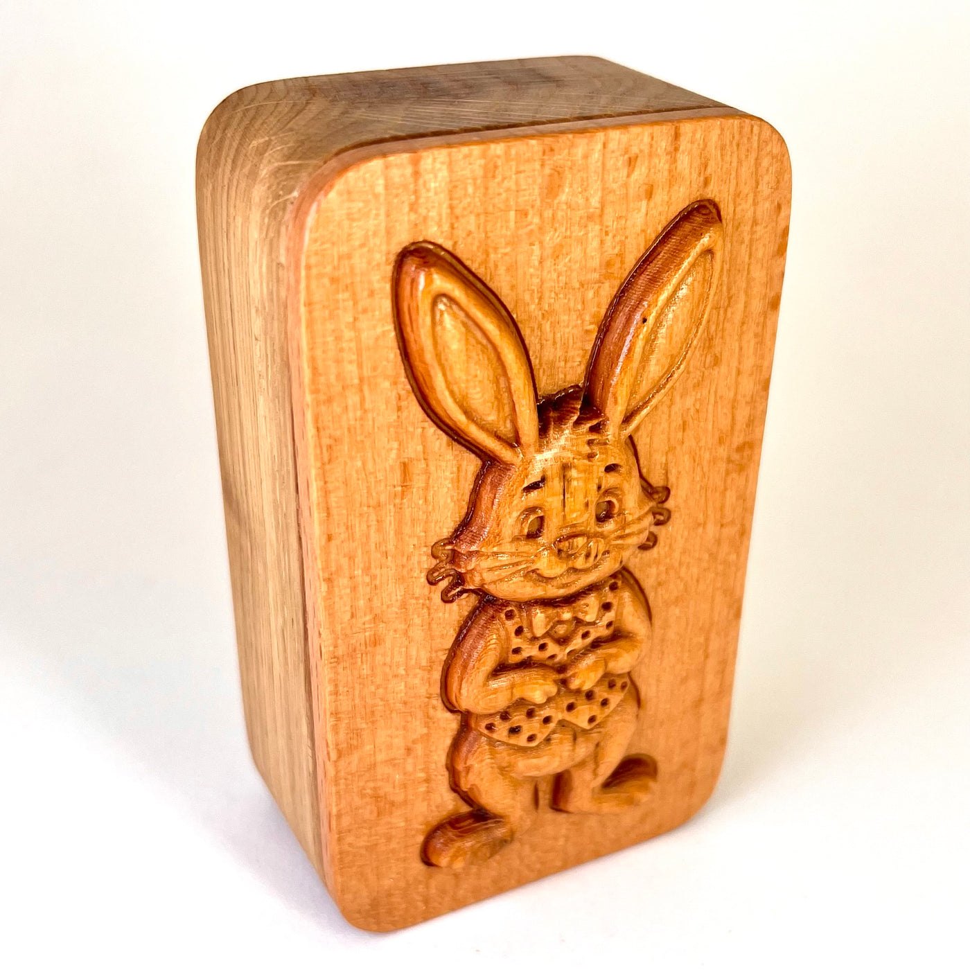 Kleine Holzdose mit Osterhase – Bild 3