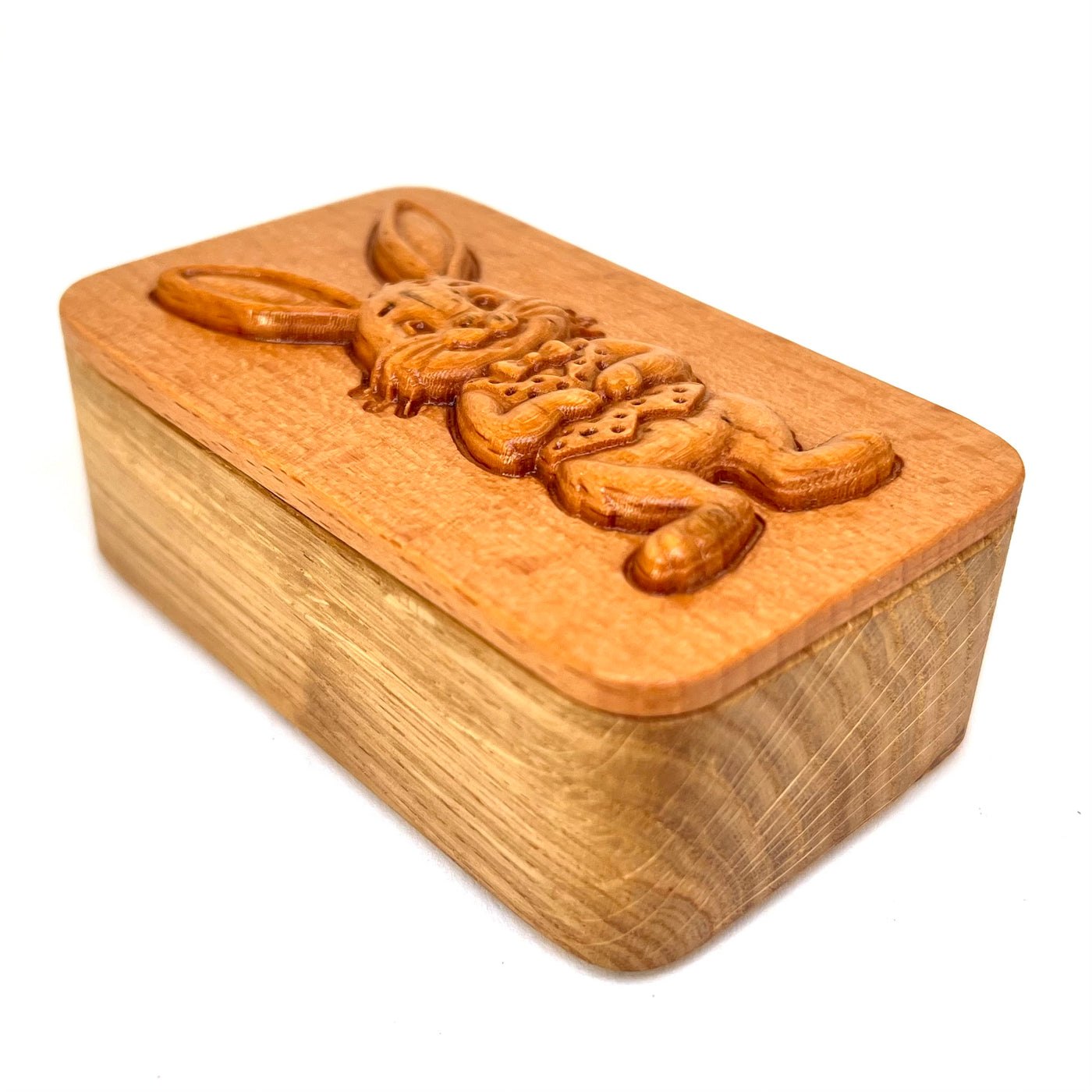 Kleine Holzdose mit Osterhase – Bild 4